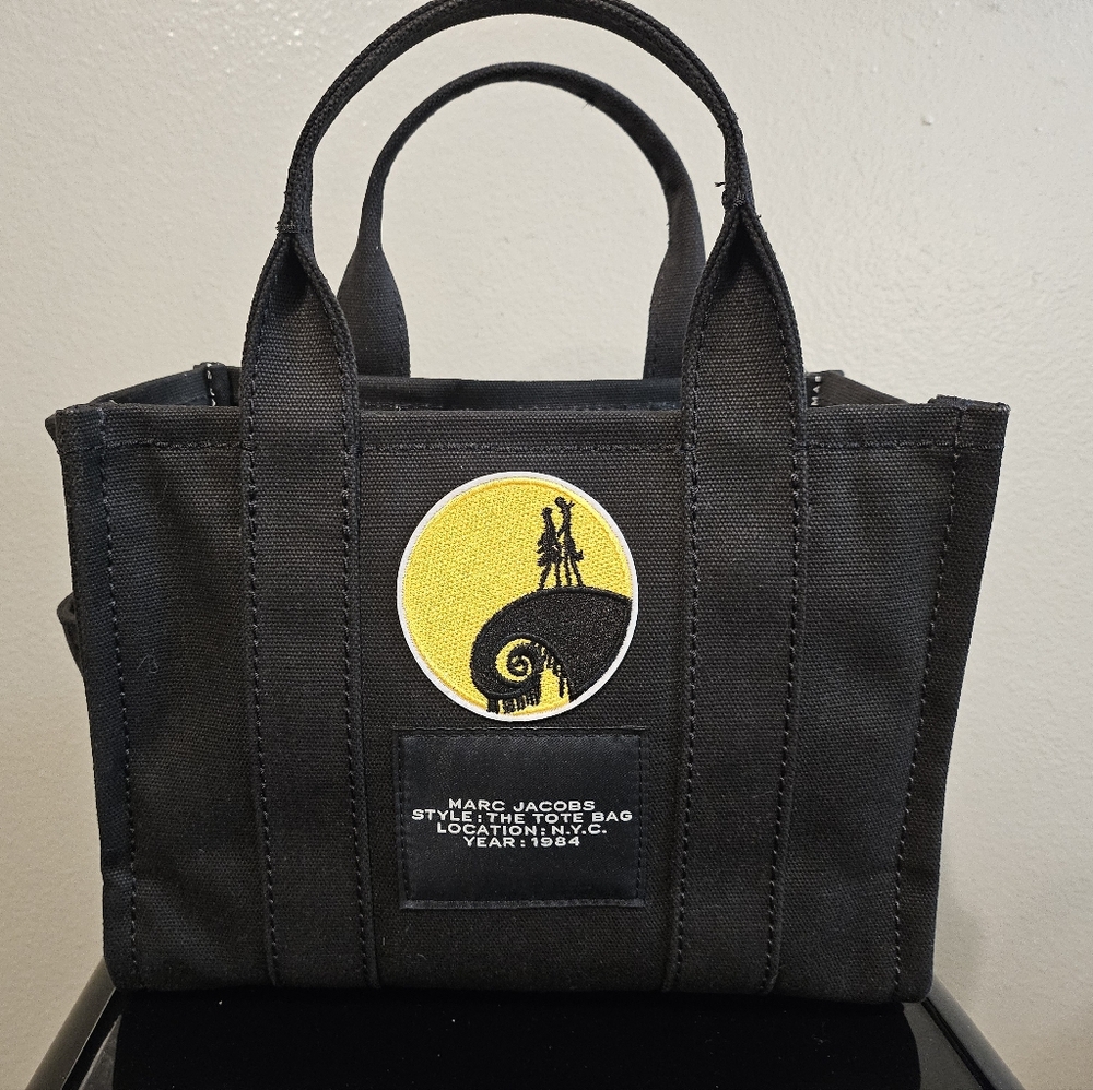 SOLD-Customized Marc Jacobs The Tote Bag & Dust Bag with Graphic Accents -Small - Picture 4 of 8